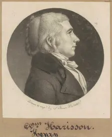William Henry Harrison, 1800. Creator: Charles Balthazar Julien Févret de Saint-Mémin