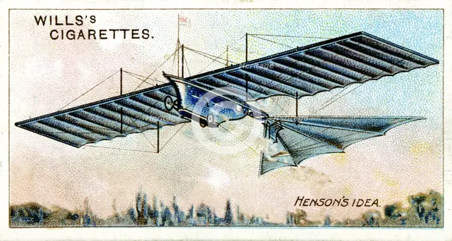 William Henson's 'Aerial Steam Carriage' of 1843 (1910). Artist: Unknown
