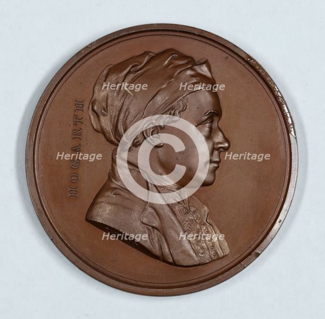 William Hogarth, Art Union of London medal, 1848. Creator: Leonard Charles Wyon.