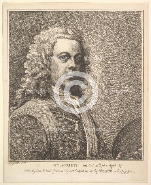 William Hogarth, Self-portrait, 1785. Creator: Samuel Ireland.