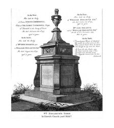 William Hogarth's tomb, c1793. Creator: Unknown