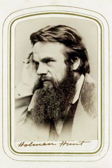William Holman Hunt, English artist, 1865. Creator: Elliott & Fry