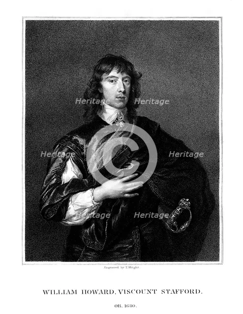 William Howard, 1st Viscount Stafford, Roman Catholic martyr, (1827).Artist: T Wright