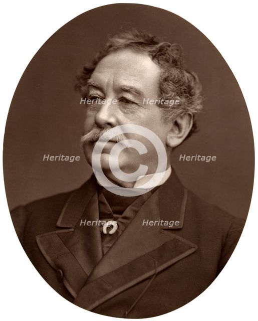 William Howard Russell, Esq, LLD, Irish journalist, 1876.Artist: Lock & Whitfield