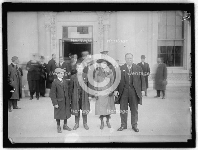 William Howard Taft and family, between 1910 and 1921. Creator: Harris & Ewing.
