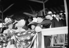 William Howard Taft And His Wife Helen "Nellie" Taft At Horse Show, 1911. Creator: Harris & Ewing