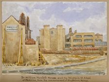 William Hunter's house, and the Windmill Street School of Medicine..., c1880s. Creator: G. F. B.