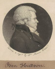William Hudson, 1798. Creator: Charles Balthazar Julien Févret de Saint-Mémin