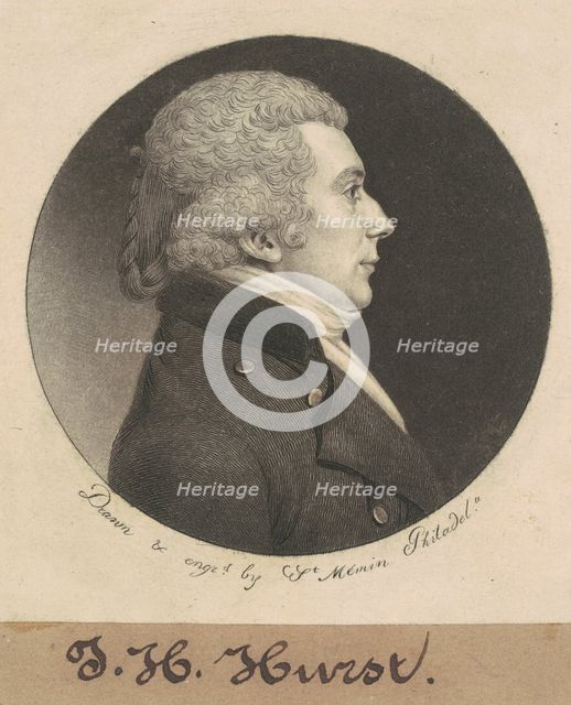 William Hurst, 1800. Creator: Charles Balthazar Julien Févret de Saint-Mémin.