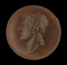 William Huskisson (1770-1830), bronze commemorative medal, 1830. Creator: Unknown