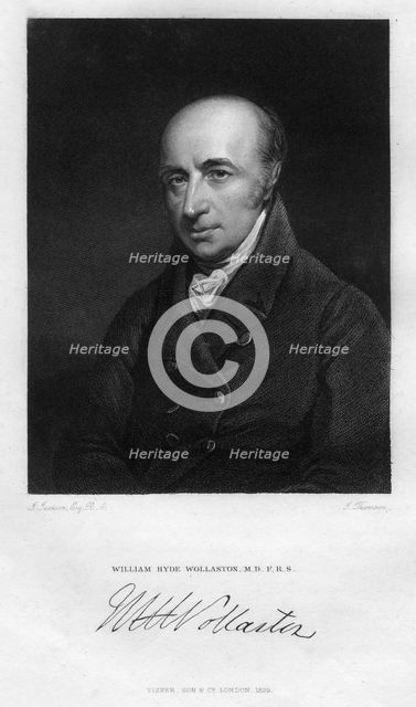 William Hyde Wollaston (1766-1828), English physiologist, chemist and physicist, (1829).Artist: Thomson