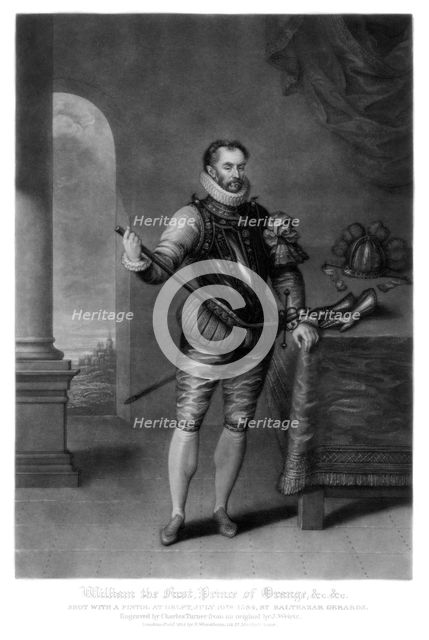 William I, Prince of Orange, (1816).Artist: Charles Turner