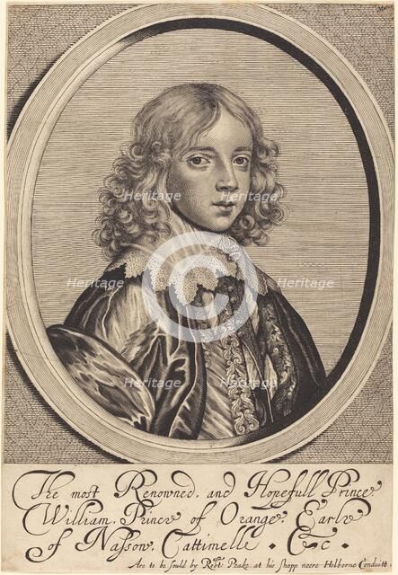 William II, Prince of Orange. Creator: William Faithorne.