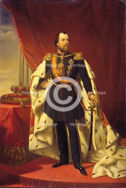 William III (1817-1890), King of the Netherlands, 1856. Artist: Pieneman, Nicolaas (1809-1860)