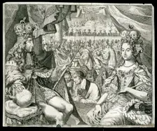 William III and Mary II, King and Queen of Great Britain and Ireland, c1689. Creator: Unknown