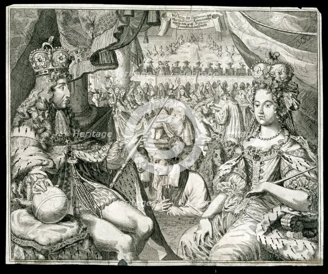William III and Mary II, King and Queen of Great Britain and Ireland, c1689. Creator: Unknown.