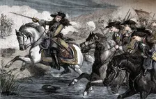 William III. At the Boyne 1690, (c1880). Creator: Unknown
