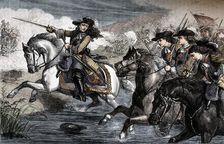 William III. At the Boyne 1690, (c1880). Creator: Unknown
