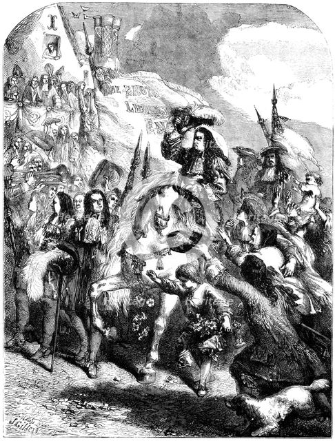 William III entering Exeter. Artist: Unknown