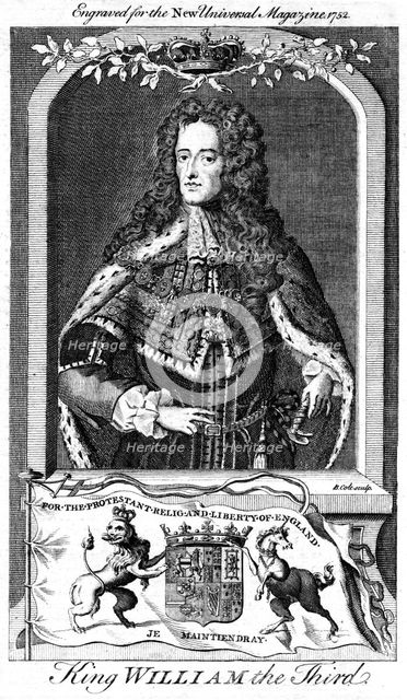 William III, King of England, Scotland and Ireland, (18th century).Artist: B Cole