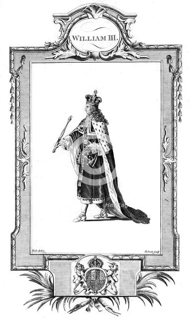 William III, King of England, Scotland and Ireland.Artist: Roberts