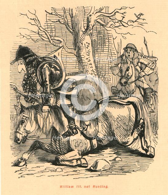 'William III. out Hunting', 1897.  Creator: John Leech.