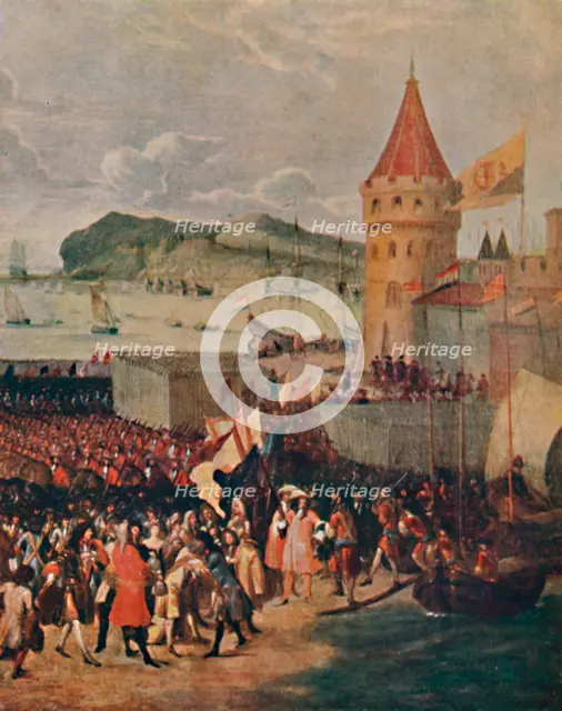 'William III Landing at Brixham', 1903. Artist: Unknown.