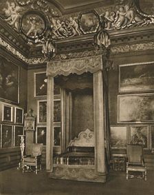 William III's State Bedstead in the Great Bedchamber 1927. Artists: Edward F Strange, Unknown