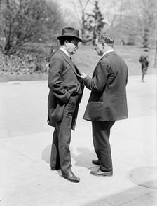 William J. Burns, Detective - Left, with Jack Wheeler, 1914. Creator: Harris & Ewing