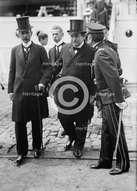 William Jennings Bryan with Dr. L. Muller of Brazil, 1913. Creator: Harris & Ewing.