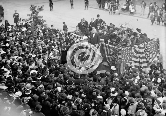 William Jennings Bryan at Sibley Memorial Hospital, 1913 i.e. 1912 Nov. 11. Creator: Harris & Ewing.