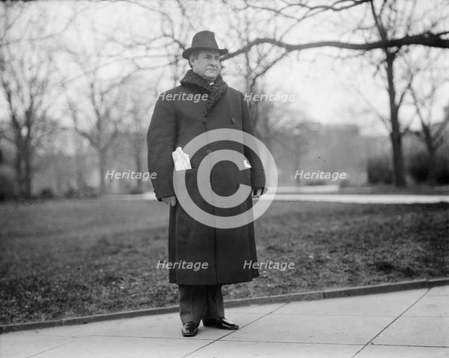 William Jennings Bryan, Rep. from Nebraska, 1911. Creator: Harris & Ewing.