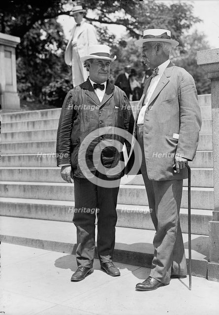 William Jennings Bryan, Rep. from Nebraska, with John R. Silliman, 1914.  Creator: Harris & Ewing.