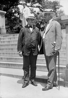 William Jennings Bryan, Rep. from Nebraska, with John R. Silliman, 1914. Creator: Harris & Ewing