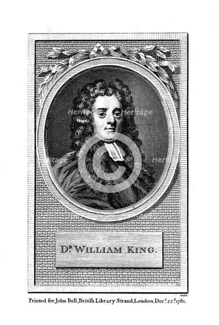 William King, English poet, (1781). Artist: Unknown