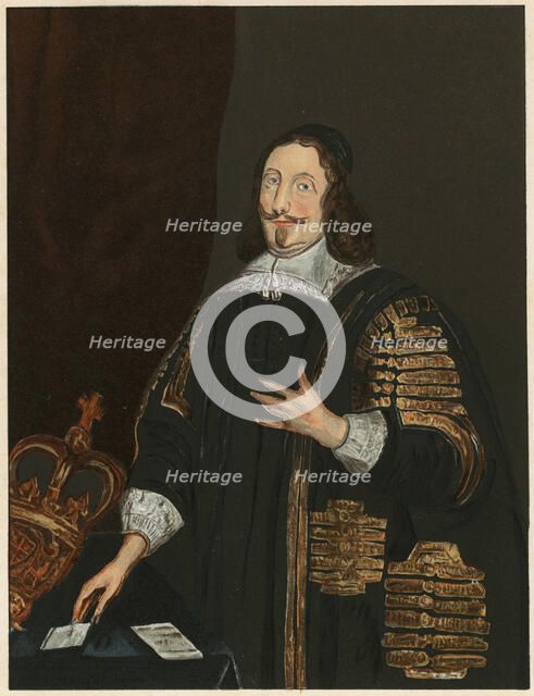 William Lenthall, 17th century English parliamentarian and lawyer, c1843. Artist: Anon