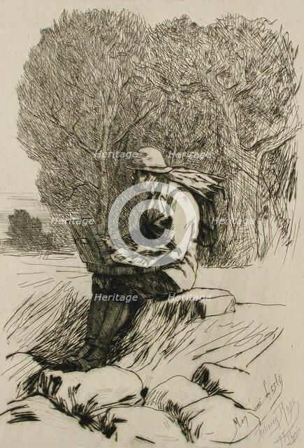 William Lesly, 1875. Creator: Félicien Rops.