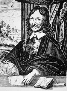 William Lilly, English astrologer, 1647 (late 19th century). Creator: Unknown