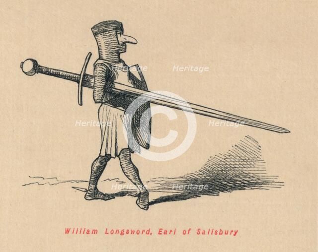'William Longsword, Earl of Salisbury', c1860, (c1860). Artist: John Leech.
