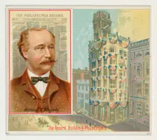 William M. Singerly, The Philadelphia Record, from the American Editors series (N35) for A..., 1887. Creator: Allen & Ginter