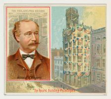 William M. Singerly, The Philadelphia Record, from the American Editors series (N35) for A..., 1887. Creator: Allen & Ginter