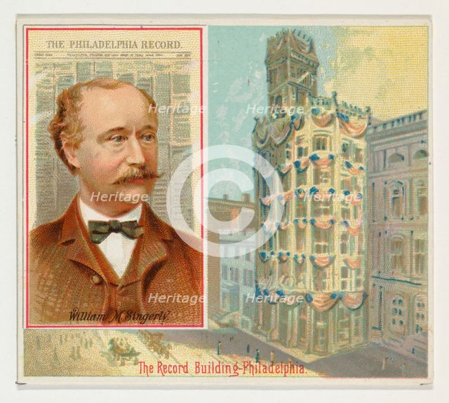 William M. Singerly, The Philadelphia Record, from the American Editors series (N35) for A..., 1887. Creator: Allen & Ginter.