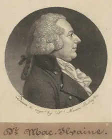 William McIlvaine, 1798. Creator: Charles Balthazar Julien Févret de Saint-Mémin
