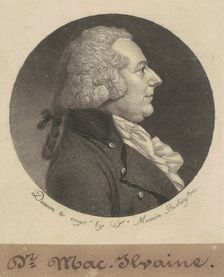 William McIlvaine, 1798. Creator: Charles Balthazar Julien Févret de Saint-Mémin