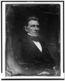 William McKendree Gwin, half-length portrait, three-quarters to the right, between 1844 and 1860. Creator: Mathew Brady