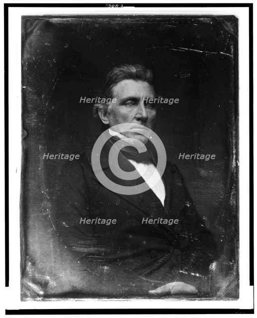 William McKendree Gwin, half-length portrait, three-quarters to the right, between 1844 and 1860. Creator: Mathew Brady.