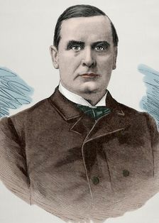 William McKinley (1843-1901), 25th President of the United States, 1890. Creator: Unknown