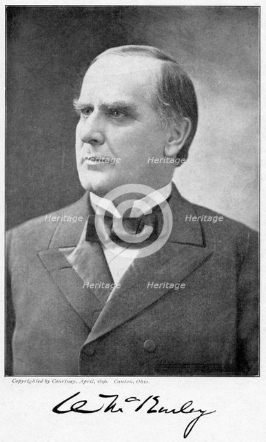 William McKinley, 25th President of the United States, 1896. Artist: Unknown