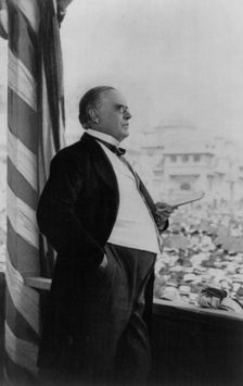William McKinley delivering his last address, Buffalo, N.Y., Sept. 5, 1901, c1901. Creator: Frances Benjamin Johnston