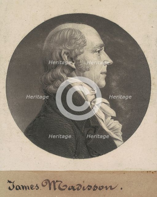 William Madison, 1807. Creator: Charles Balthazar Julien Févret de Saint-Mémin.
